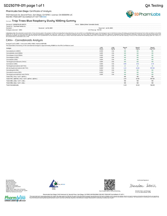 Trap Trees 10,000mg Gummies (10 count x 1,000mg each)