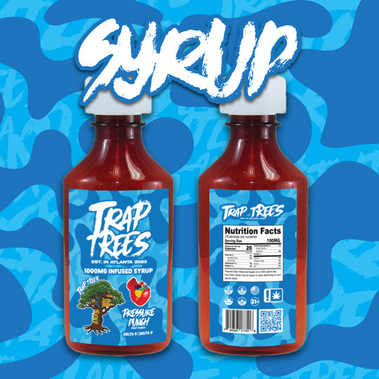 Trap Trees 1000mg Syrup - Pressure Punch (Fruit Punch)