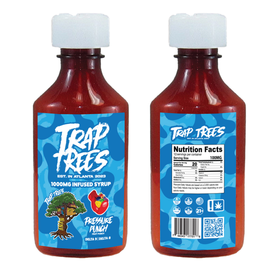 Trap Trees 1000mg Syrup - Pressure Punch (Fruit Punch)